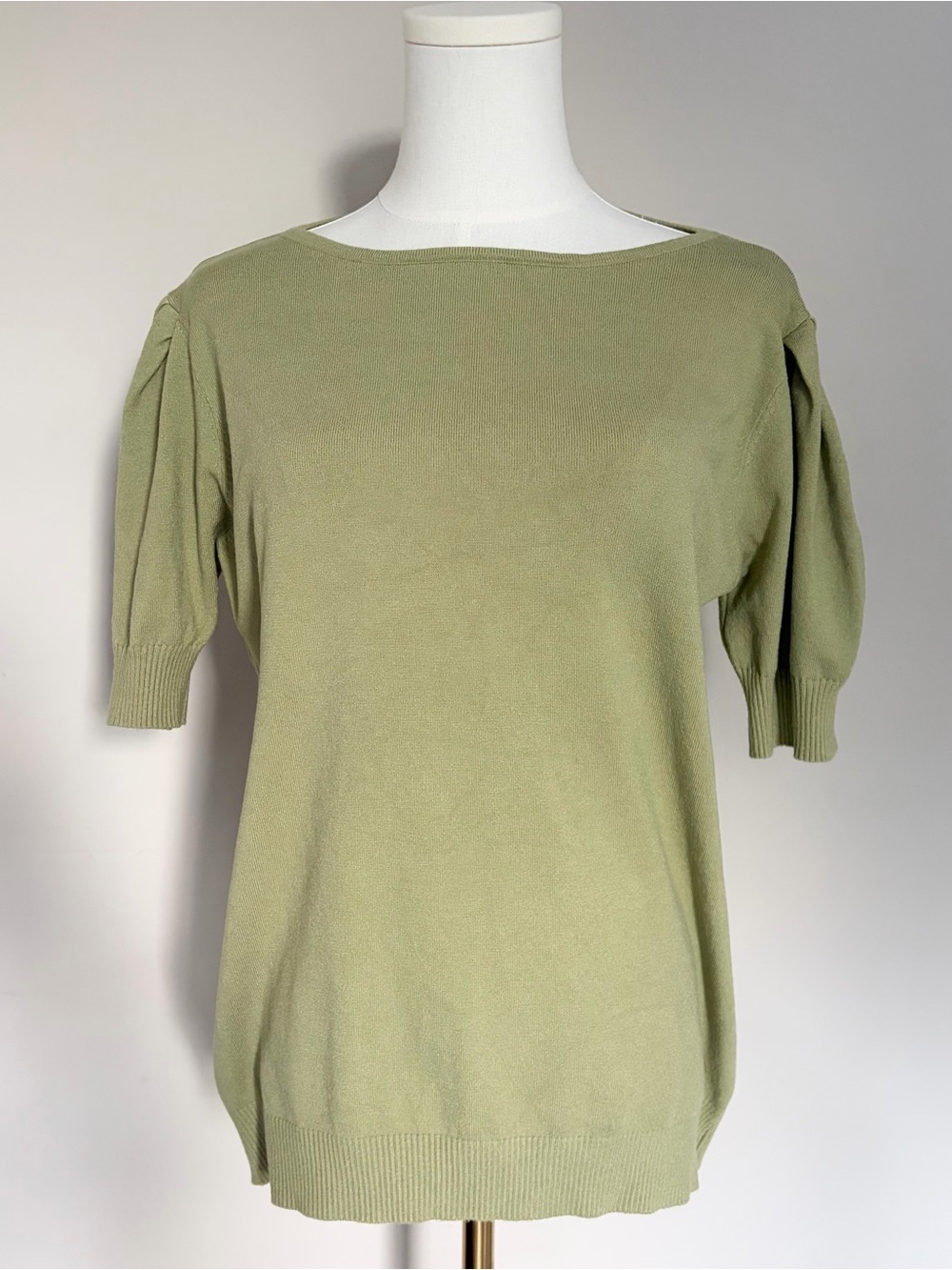 Vila Milano Light Olive/Sage Green Knit Top